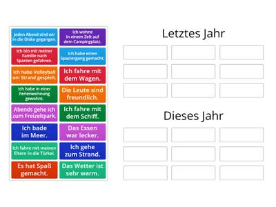 Ferien - past und present