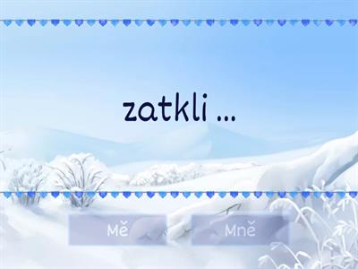 Mě/mně