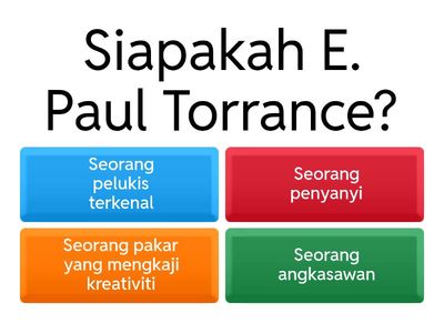 Kuiz Teori Kretiviti E. Paul Torrance