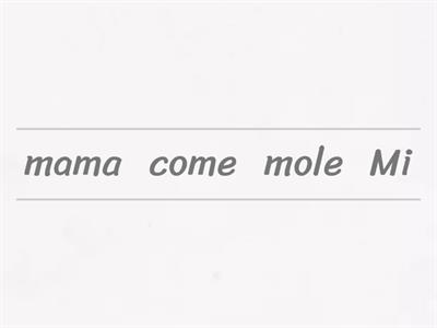 Reordena las Oraciones