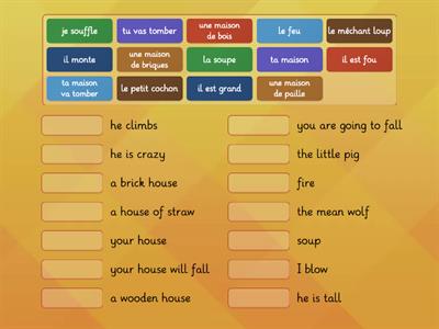 Vocabulary - Les Trois Petits Cochons