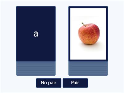 Initial letter sound Pair no pair