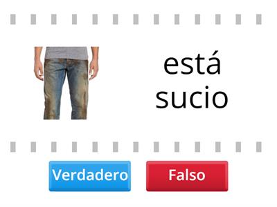 conceptos descriptivos con ropa