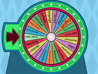 Wheel of Words - 6th