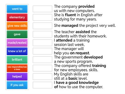 Navigate B1 CV paraphrasing