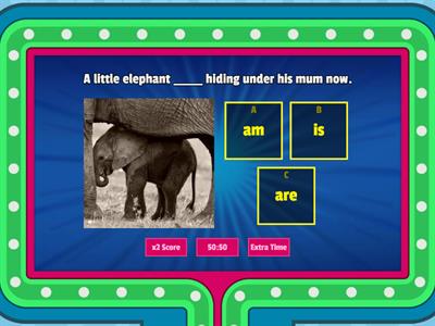 Present Continuous - gameshow quiz