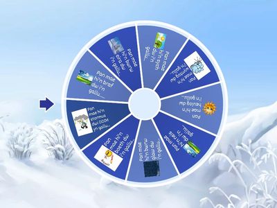Tywydd Activities Wheel Multi Choice PDM
