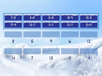 Устный счёт в пределах 20