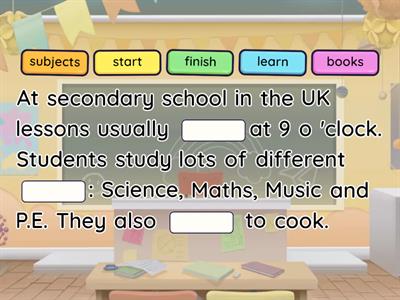 SECONDARY SCHOOLS IN THE UK