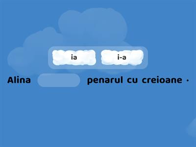 Scrierea corectă a cuvintelor „ia” și „i-a”