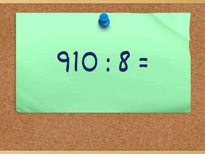 Divisioni in colonna ad una cifra