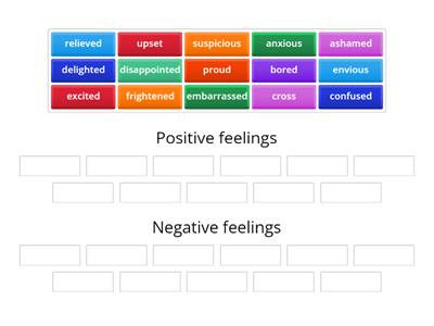 Positive and negative feelings