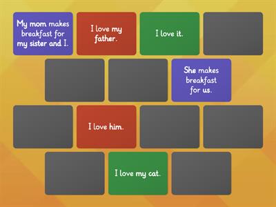 A1.1 Object pronouns memory game