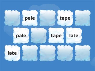 v-e Word Matching Game