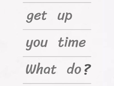 A1 wh- 3rd person questions