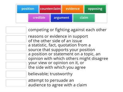 Argument Vocabulary