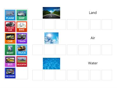 LAND, WATER, AIR TRANSPORTATION