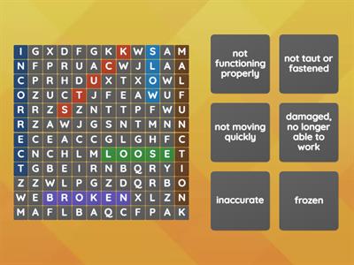 Wordsearch - Describing problems