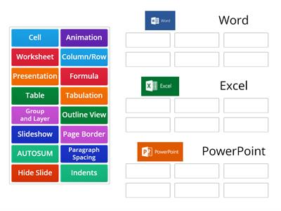 Match the Software - Microsoft Applications