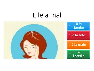 Malaise - Activité FLE - Vocabulaire LE CORPS HUMAIN