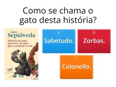 Pontes com sala de aula: História de uma gaivota e de um gato que a ensinou a voar