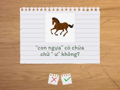 tìm tên con vật có chứa chữ cái " Ư"