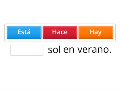 Frases - el tiempo
