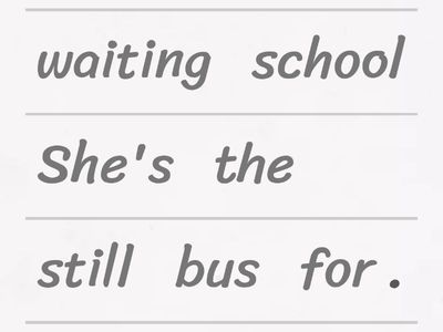 Present continuous affirmative and negative