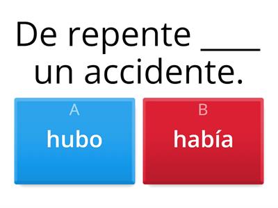 Preterite vs. Imperfect