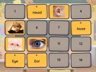 Parts of the body (matching) 