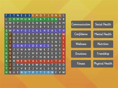 Health Triangle Word Search