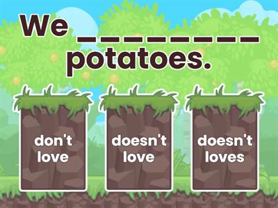 Negative form - Present simple