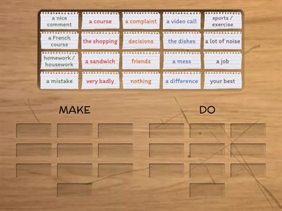 ACPB- B10- MAKE/DO collocations