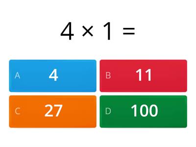 TABLA DEL 4