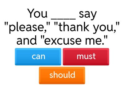 Modals (can, must,should) . PROskills