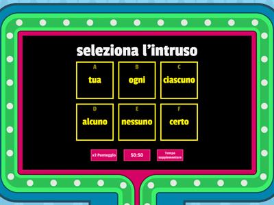 Aggettivi e pronomi indefiniti