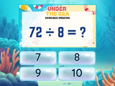 Under the Sea!: Solving Basic Operations