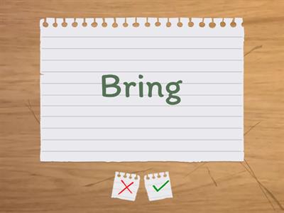 Irregular verbs (16 words)