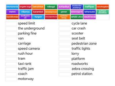  English File Intermediate Transport Vocabulary