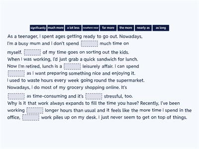 Comparative structures Adv h/w 