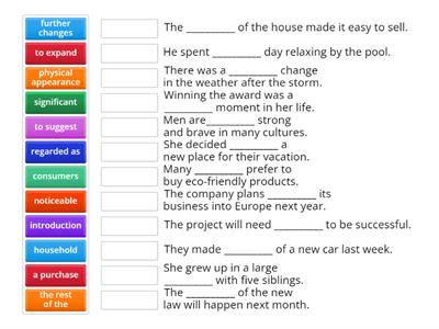 Outcomes A2 2.2 WB shopping article vocab 2 