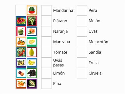 Fruit vocabulary