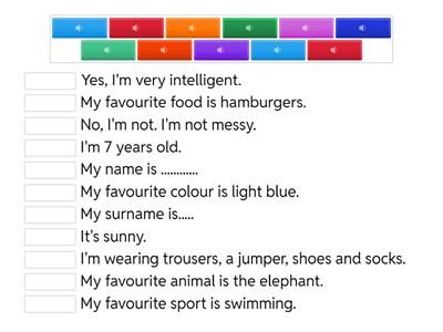 presentation questions 2 elementary