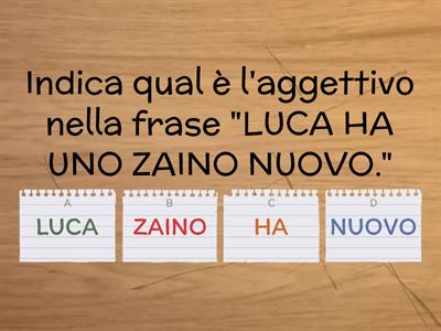 QUIZ- A CACCIA DI AGGETTIVI QUALIFICATIVI