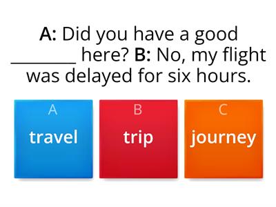 5th year: Unit 3A -  Choose the correct answer