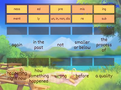 5.9 Prefix Review (suffixes too) Match-Up