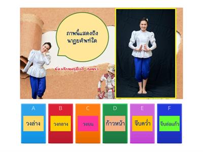 แบบทดสอบนาฏยศัพท์ ครูมยุรา สุวรรณรัตน์