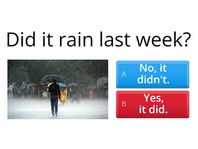 Short answers in simple past