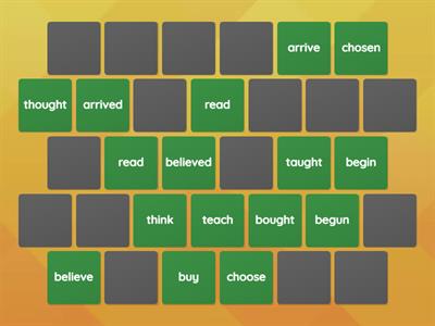 PAST PARTICIPLE memory game 