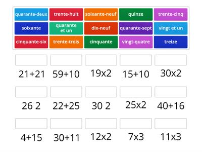 Les nombres 0-69 (des opérations arithmétiques)